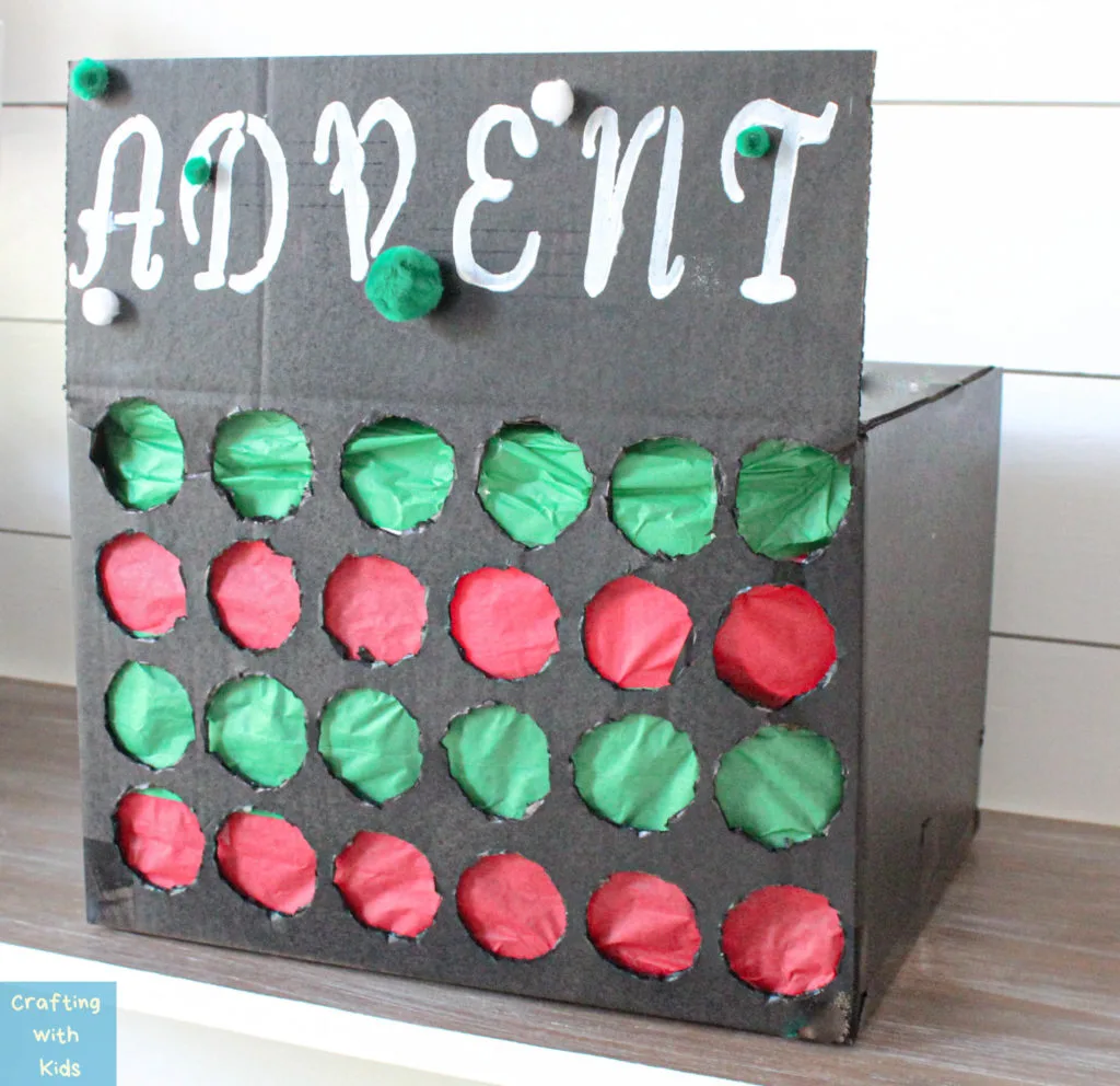 advent punching box game for kids