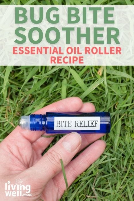 bug bite soother essential oil roller recipe pin