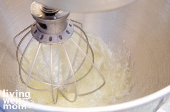 whisking egg whites