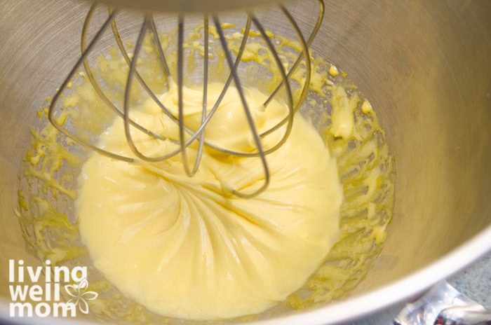 whisking egg yolks in stand mixer