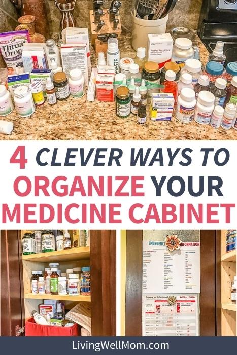 4 clever ways to organize your medicine cabinet pinterest image