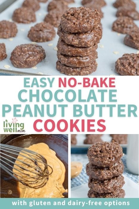 easy no-bake chocolate peanut butter cookie pin