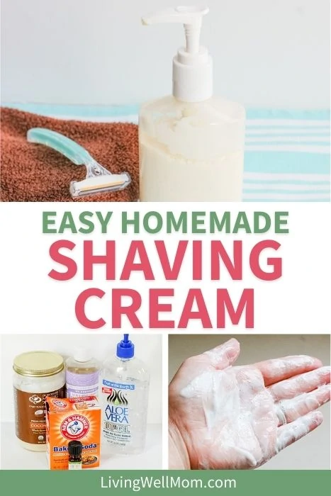 homemade shaving cream next to a razor 