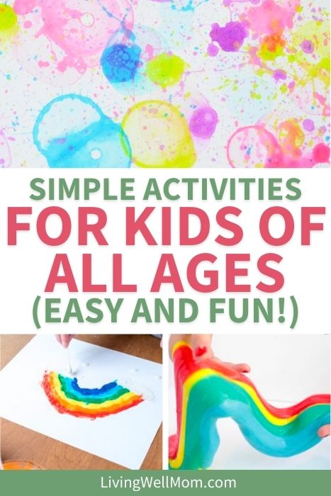 collage of colorful activities for kids