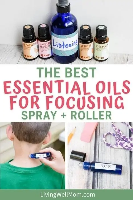 The best essential oils for focusing spray + roller pin