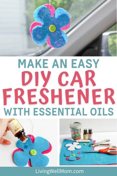 DIY Car Air Freshener with essential oils pinterest image