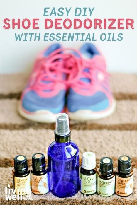 homemade stinky shoe spray with essential oils pinterest image