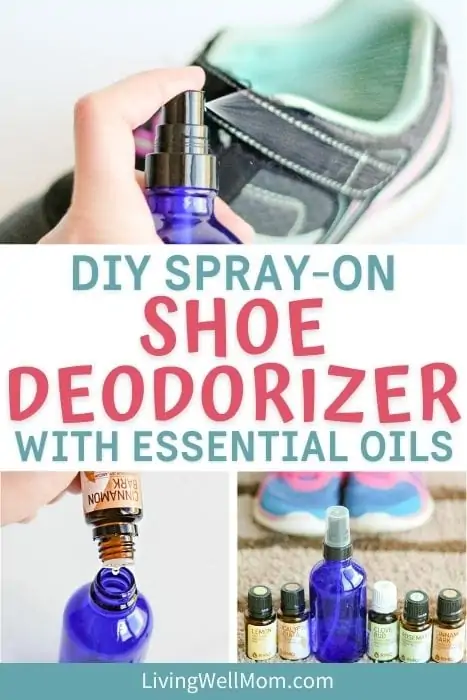 homemade stinky shoe spray with essential oils pin