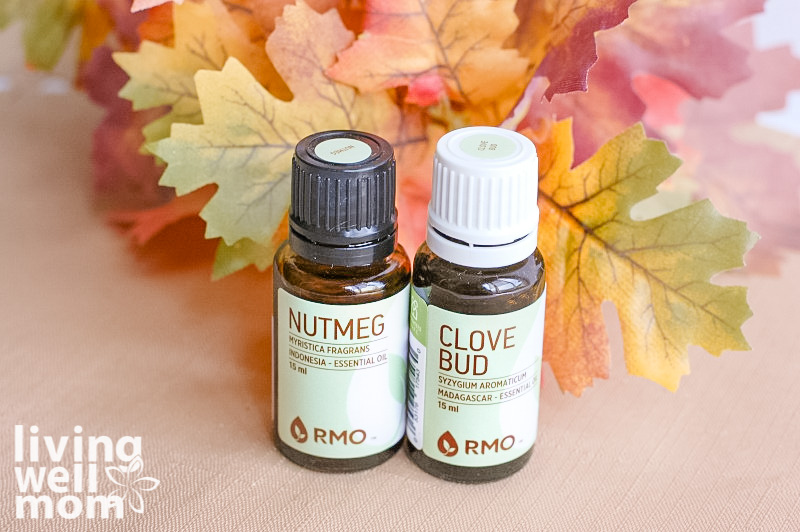 nutmeg and clove bud essential oils