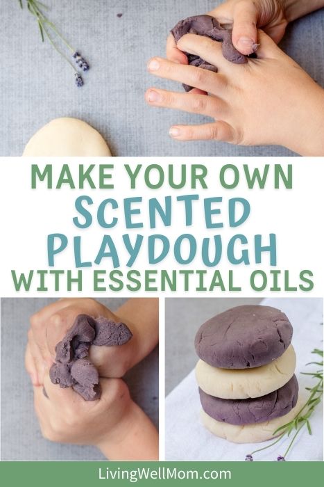 calming homemade playdough in less than 10 minutes pinterest image