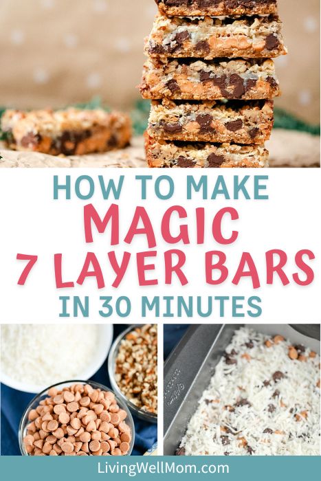 7-layer magic cookie bars with variations + gluten-free option
