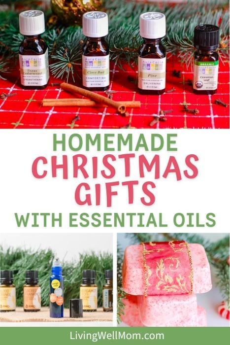homemade christmas gifts made with essential oils