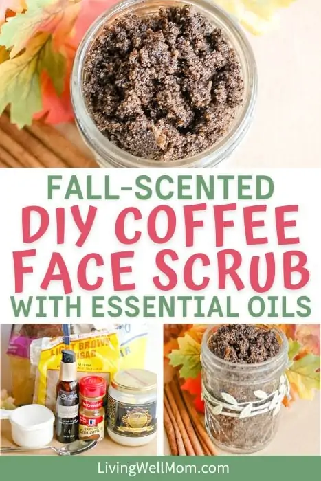 easy DIY coffee face scrub with essential oils