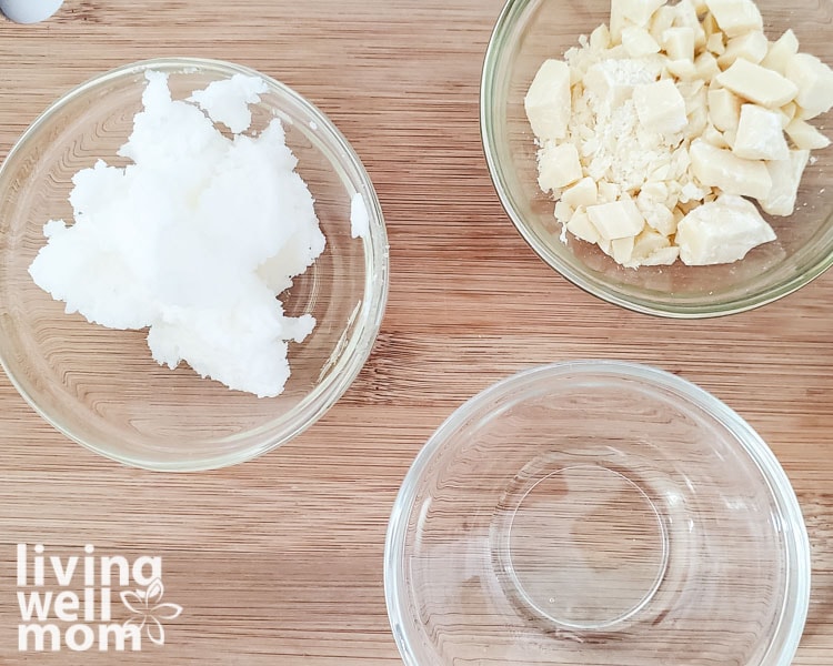 ingredients for DIY face cream