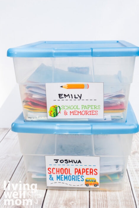 free printable labels for storing school papers