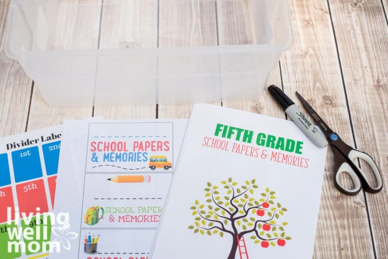 How to Create a School Memory Box {Easily Organize Papers and Memorabilia}