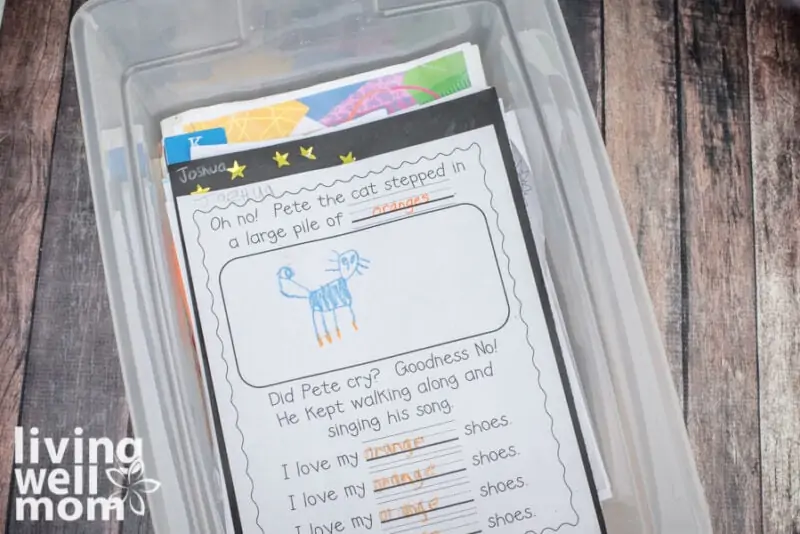 How to Create a School Memory Box {Easily Organize Papers and