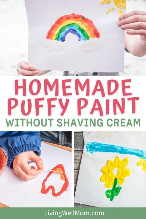 How to make Homemade Puffy Paint + Free Printable for Kids