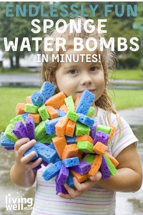 endlessly fun sponge water bombs pinterest image