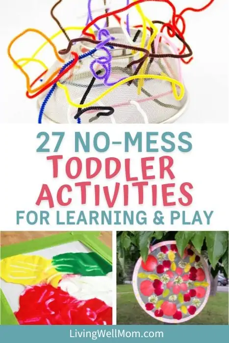 27 no-mess toddler activities for learning and play