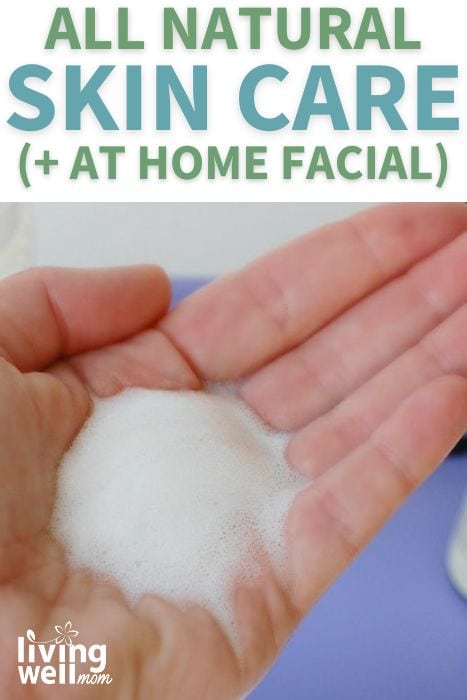 all natural skin care (+ at home facial) pinterest image