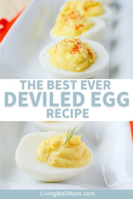 the best ever deviled egg recipe pinterest collage