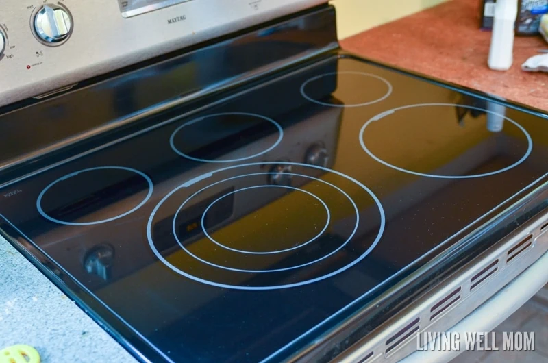 clean cooktop in a kitchen