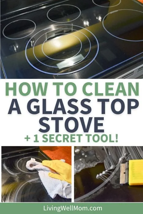 how to clean a glass top stove + 1 secret tool pin
