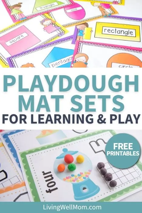 playdough mat sets for learning & play pin