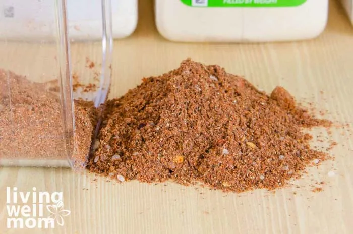 pile of homemade taco seasoning