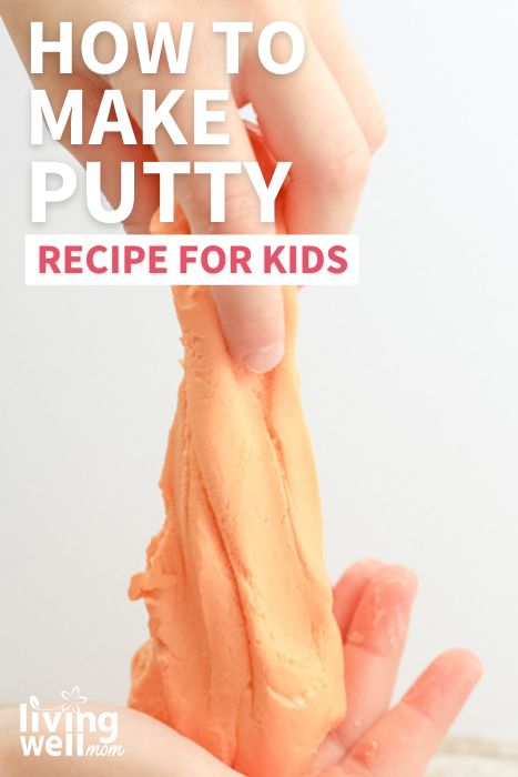 how to make putty recipe for kids pinterest image