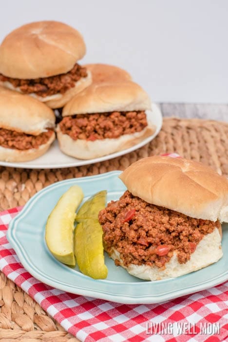 sloppy joes with gf buns for gluten free lunch ideas