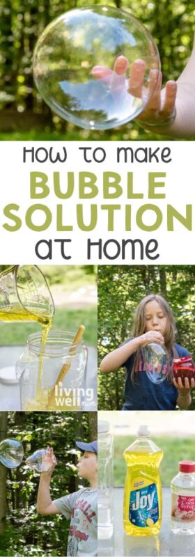 how to make bubble solution at home pin