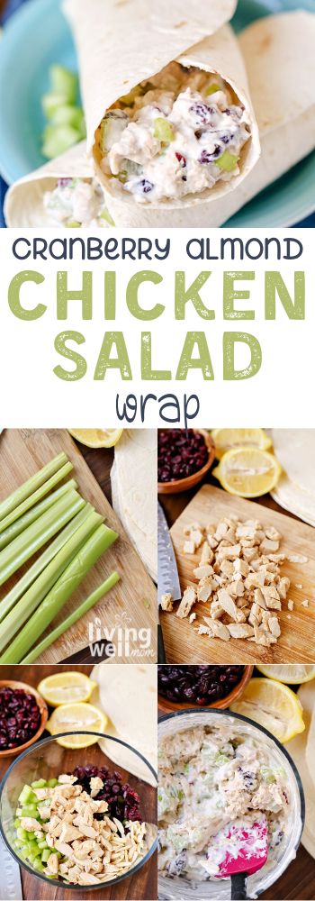 Easy Cranberry Chicken Salad Wrap - Living Well Mom