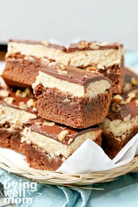 brookies piled high on a basket