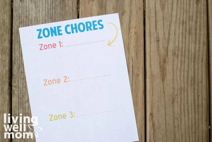 free printable chore chart