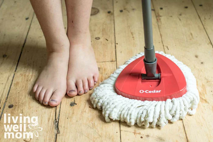 mopping chores for kids