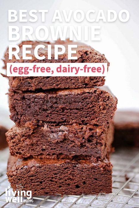 Best Avocado Brownie Recipe (Egg-Free, Dairy-Free) pin