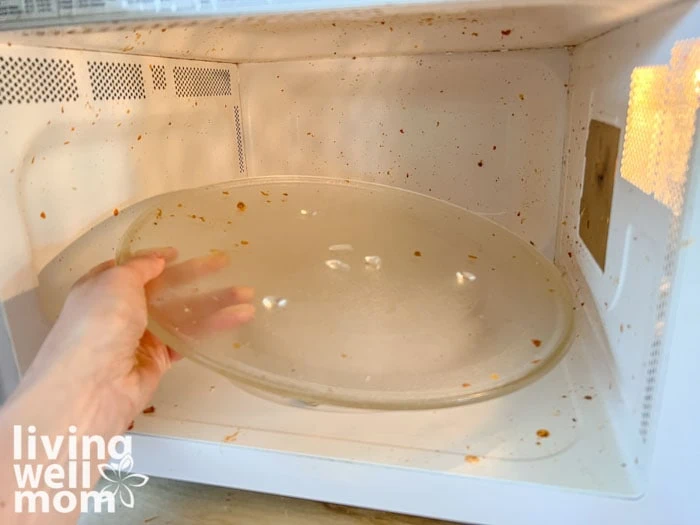 removing glass plate from microwave oven