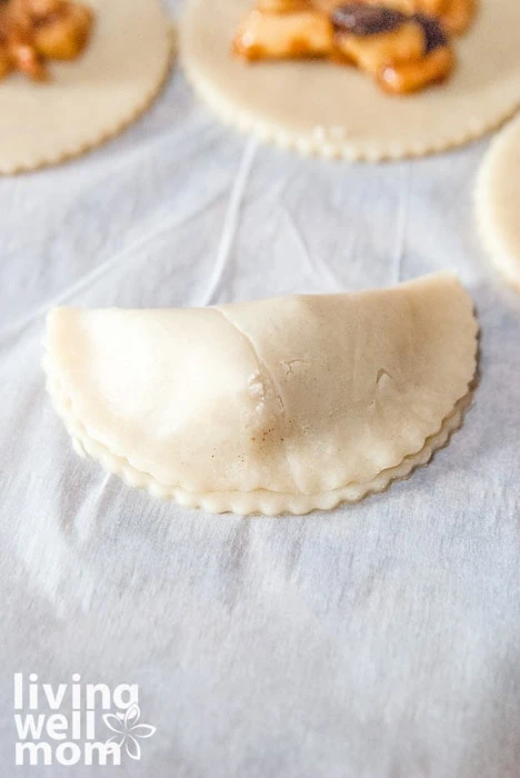 apple hand pie before baking