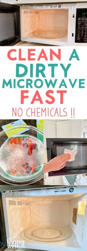 clean a dirty microwave with vinegar pin