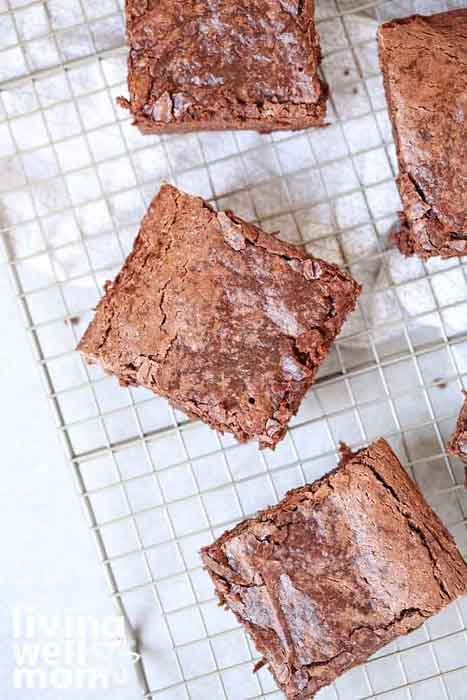 healthy egg-free avocado brownies