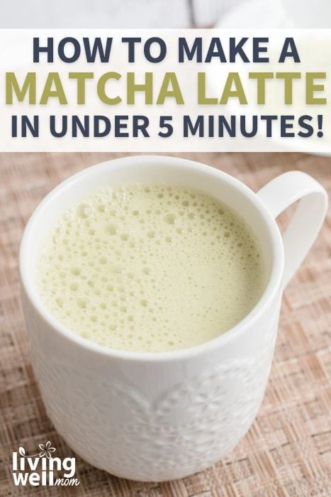 how to make a matcha latte in under 5 minutes pin