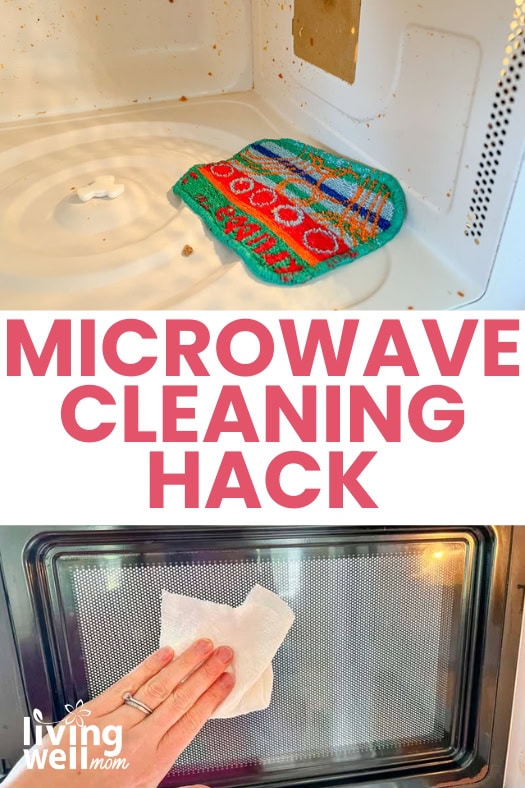 Before and after of clean microwave