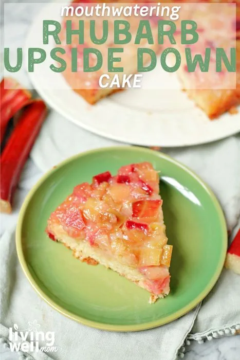 mouthwatering rhubarb upside down cake pin