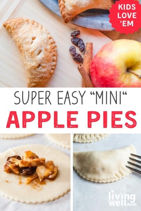super easy mini apple pies collage 