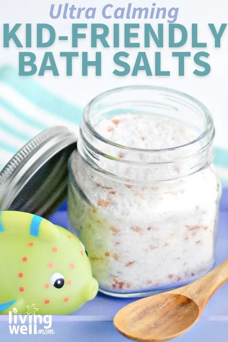 ultra calming kid-friendly bath salts pin