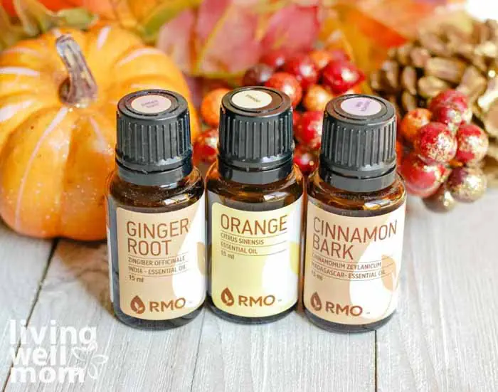 ginger root, orange & cinnamon bark essential oil