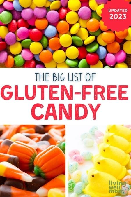 the big list of gluten-free candy collage pin