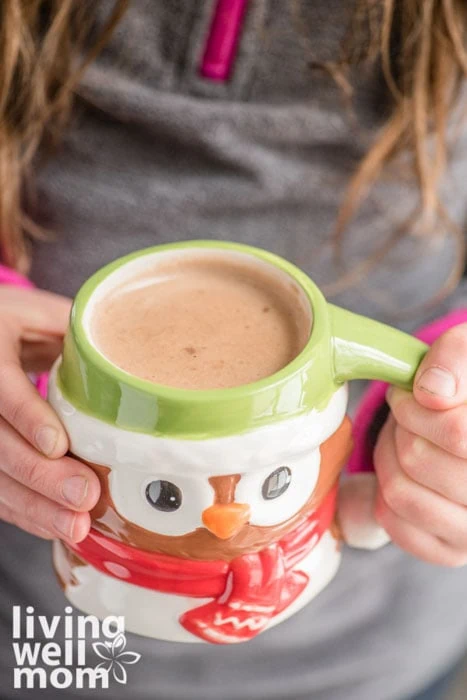 owl mug of cocoa